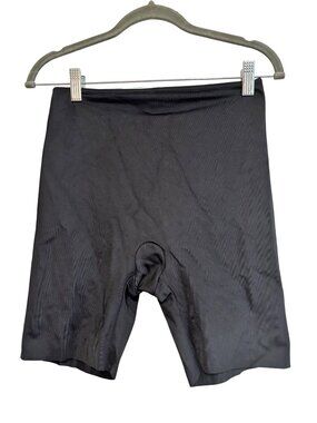 Spanx Black Nylon Spandex Shaping Shorts Comfy Seamless Design For Support